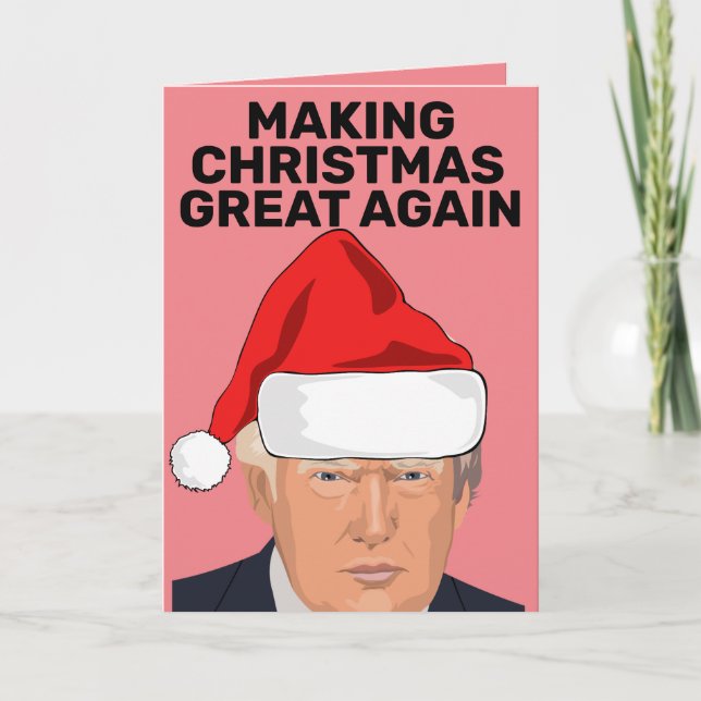 CARTE TRUMP REDONNE NOËL À NOUVEAU (Devant)