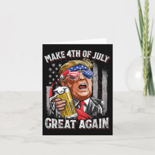 Carte Trump rend 4 juillet grand à nouveau les hommes à