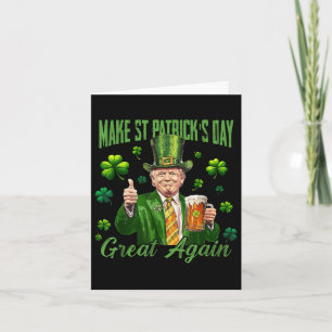 Carte Trump rend la grandeur du Jour de la Saint Patrick