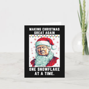 Carte Trump Rendre Noël Grand Une Fois De Plus Un Snowfl