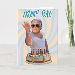 Carte Trump Salt Bae Birthday Fundy Paper Card
