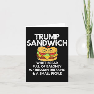 Carte Trump Sandwich Anti-Trump Vintage