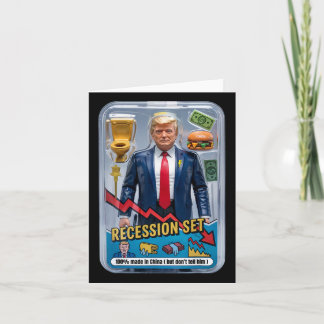 Carte Trump Satire Survié Récession Box Set Action Fig