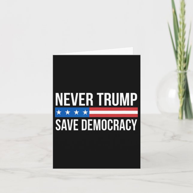 Carte Trump - Sauver la démocratie - (Devant)