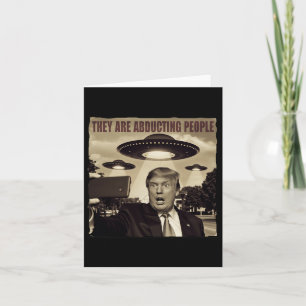 Carte Trump Selfie Ufo Enlèvement d'Aliens