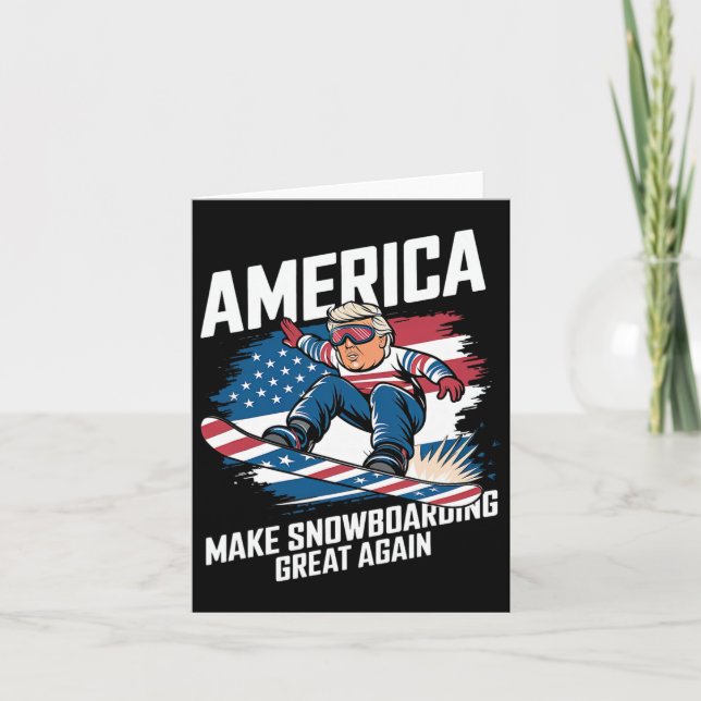 Carte Trump Snowboard Usa - Rendre le snowboard grand Ag (Devant)