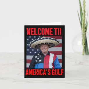 Carte Trump Sombrero Bienvenue dans le Golfe du Mexique 
