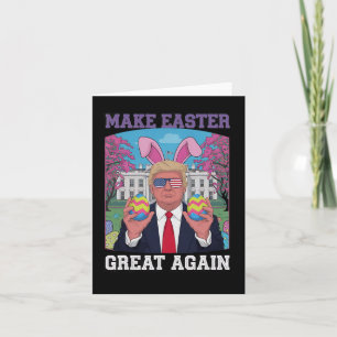 Carte Trump souhaite joyeusement Pâques - Faire de la Gr