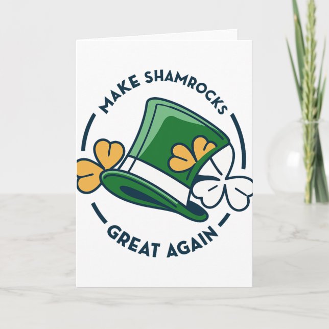 Carte Trump St. Patrick’s Day - Rendre les trèfles à nou (Devant)