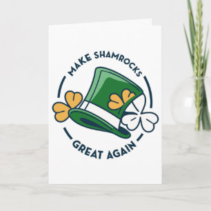 Carte Trump St. Patrick’s Day - Rendre les trèfles grand