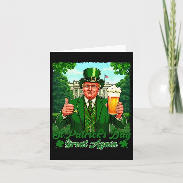 Carte Trump St. Patrick's Day - Faites de la Saint-Patri (Devant)