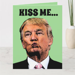 CARTE TRUMP ST. PATRICK'S DAY KISSES BIG GREETING CARD