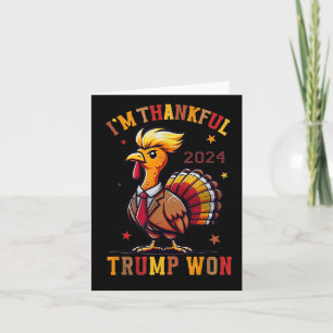 Carte Trump Thanksgiving - Je Remercie Trump de l'avoir