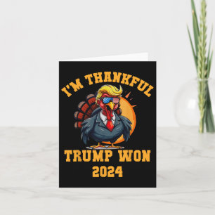 Carte Trump Thanksgiving Je remercie Trump Won