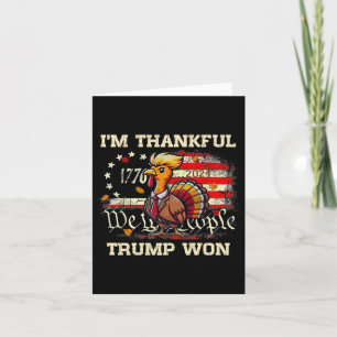 Carte Trump Thanksgiving - Je suis heureux que Trump ait