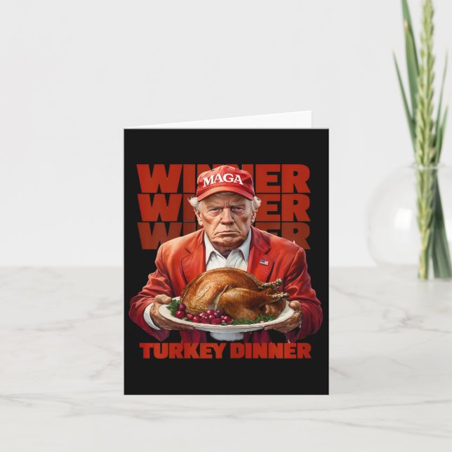 Carte Trump Thanksgiving Winner Turquie Dinner Tru (Devant)