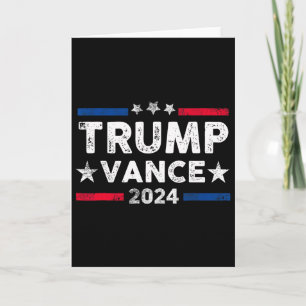 Carte Trump Vance 2025 Président Trump partisan Réélecti