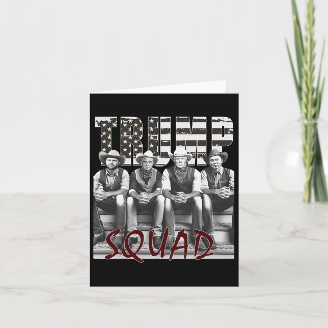 Carte Trump Vance Kennedy Elon Squad (Devant)