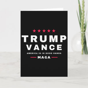 Carte Trump Vance Nous avons gagné Jour d'investiture 47