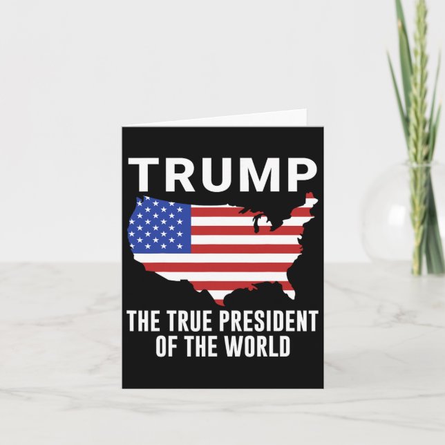 Carte Trump, Véritable Président Du Monde (Devant)