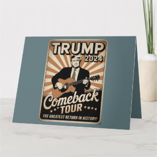 Carte TRUMP vintage 2024 Rocks COMEBACK TOUR