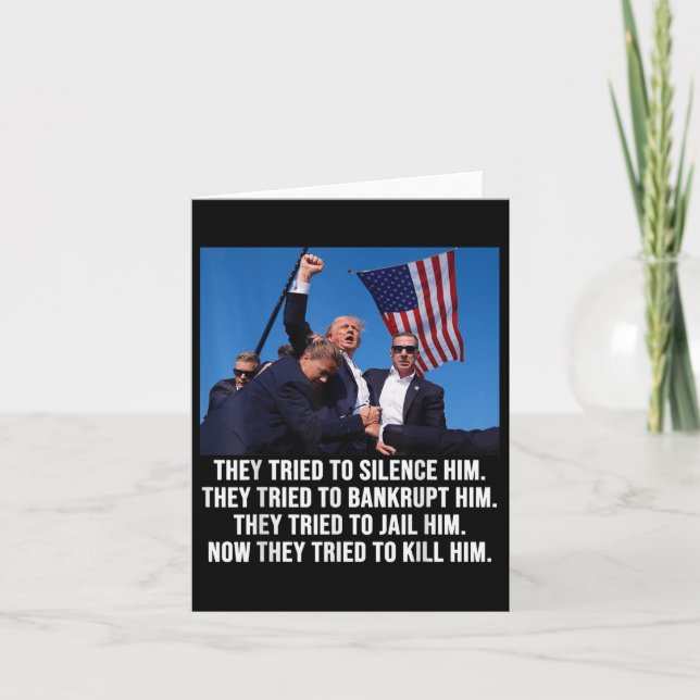 Carte Trump vit, Trump combat -combat- combat 2024 (Devant)