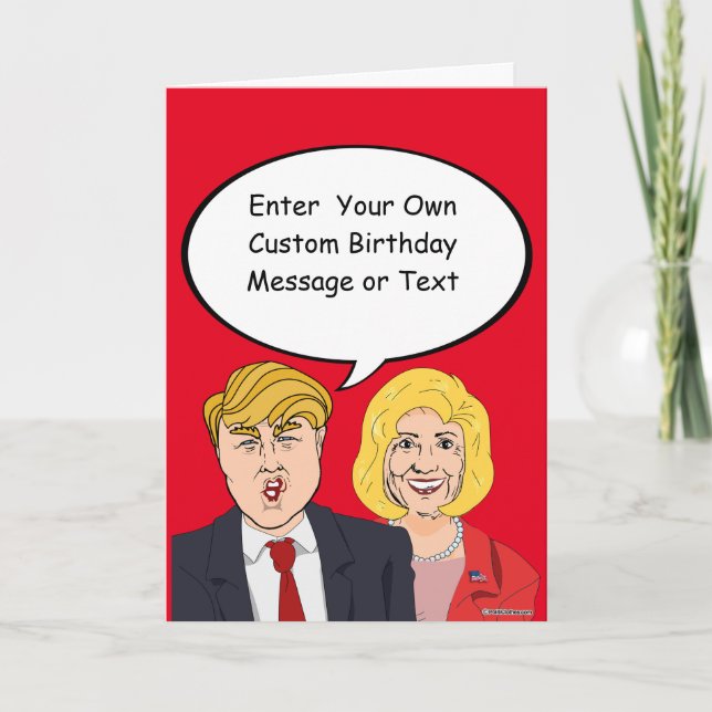 Carte Trump vs Trump Birthday Card - Personnaliser votre (Devant)