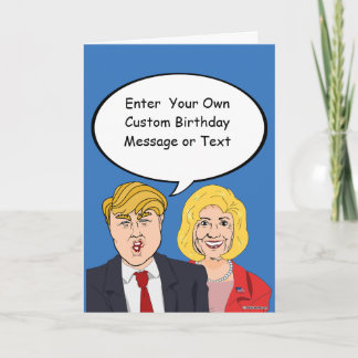 Carte Trump vs Trump Birthday Card - Personnaliser votre