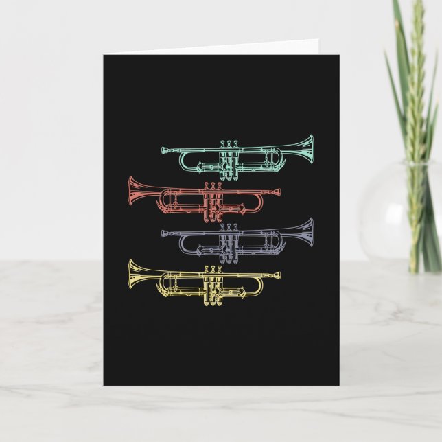 Carte Trumpet Vintage (Devant)