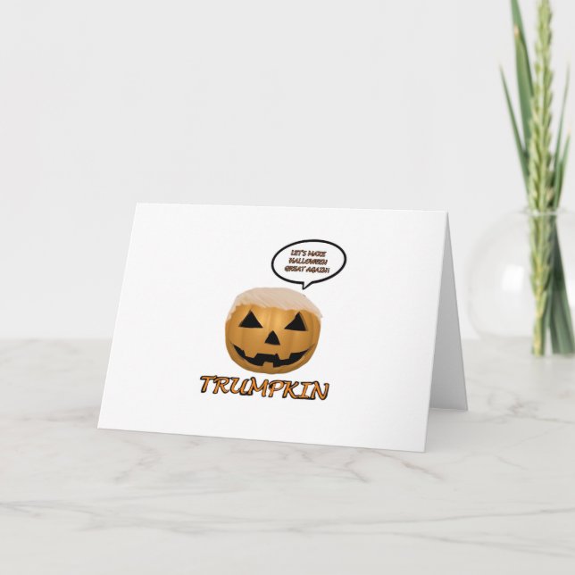 Carte Trumpkin Halloween ajusté (Devant)
