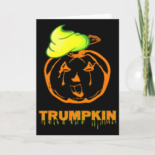 Carte Trumpkin Halloween Pumpkin Pie Slime Police drôle