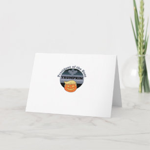 Carte Trumpkin, président des Boos Halloween