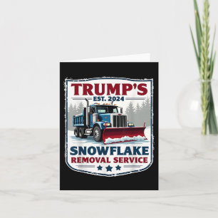 Carte Trumps Snowflake Service de suppression Funny Trum