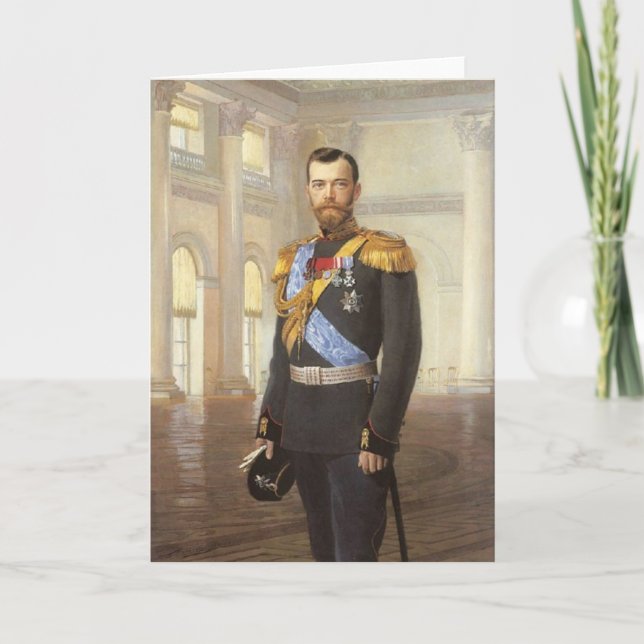 Carte Tsar Nicholas II (Devant)
