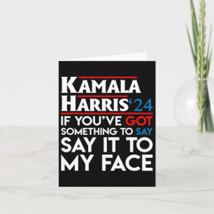 Carte Tu as quelque chose à dire à mon visage