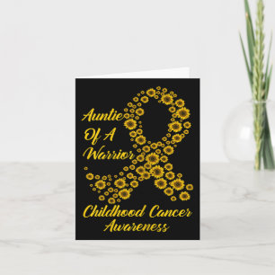 Carte Tu Chilhood Cancer Awareness Mois Costume Auntie