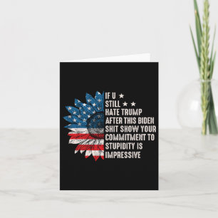 Carte Tu Détestes Trump Après Ce Drapeau De Tournesol Bi