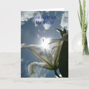 Carte Tu éclaires mon monde