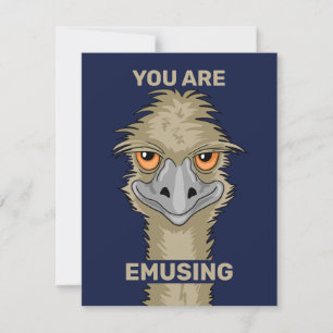 Carte Tu Emuses Funny Emu Pun