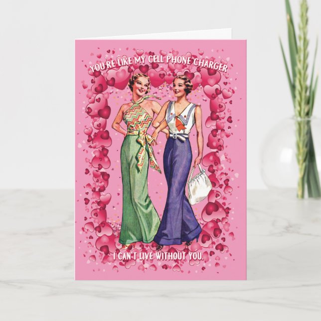 Carte Tu es comme mon chargeur de téléphone portable, ma (Devant)