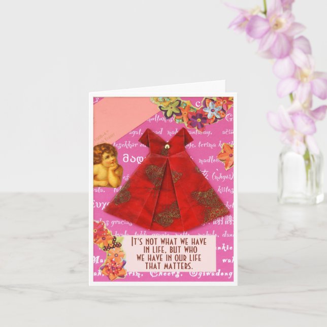 Carte Tu es friends that matter ... (Orchidée)