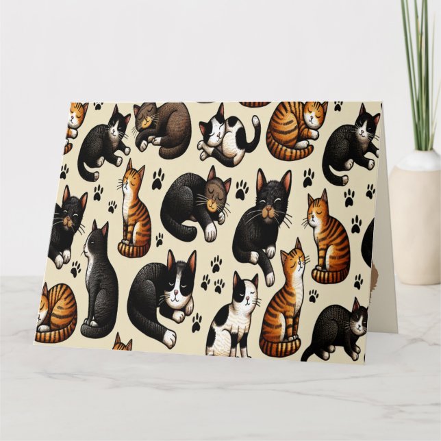 Carte Tu es la meow Custom du chat (Devant)