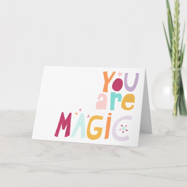 Carte Tu es magique (Devant)