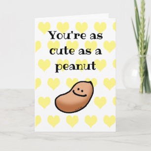 Carte Tu es mignon comme un cacahuète