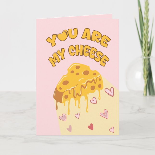Carte Tu es mon fromage valentin (Devant)