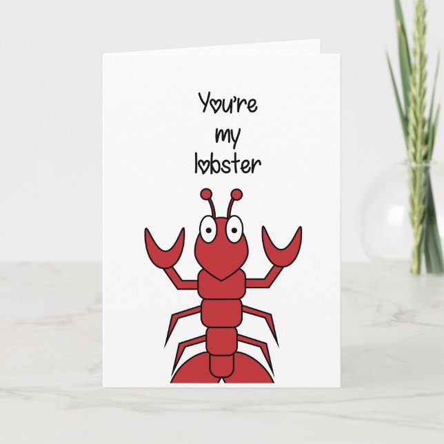 Carte Tu es mon homard (Devant)