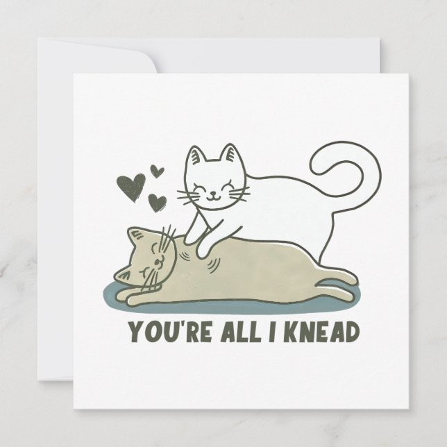 Carte Tu es tout ce que j'aime Chat Saint-Valentin (Devant)