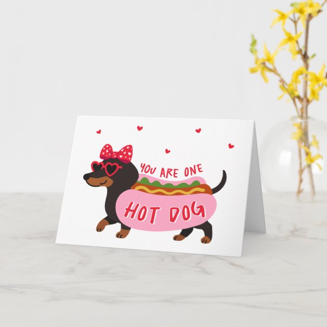 Carte Tu es un hot dog (Fleur jaune)