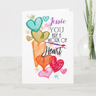 Carte Tu es une Saint-Valentin issue d'une œuvre d'amour