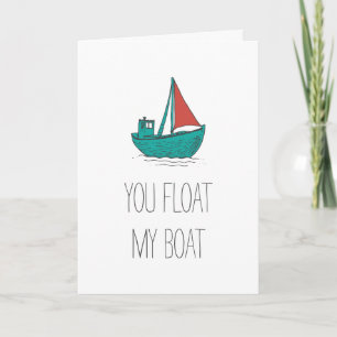 Carte Tu fais flotter mon bateau